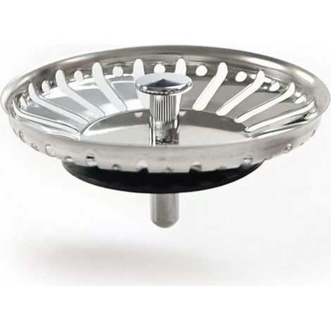 ZVD-Bouchon Evier Cuisine Filtre Evier Cuisine en Acier Inoxydable Filtre de Lavabo,Bouchon d'évier Universel (84mm) (1/4)