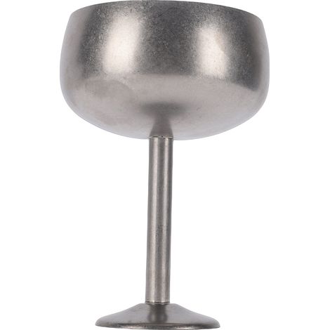Coupe à dessert ronde en acier inoxydable, bol sur pied, idéale pour servir crème glacée et pudding à la maison, à l'hôtel, au restaurant ou en boutique. (1/5)