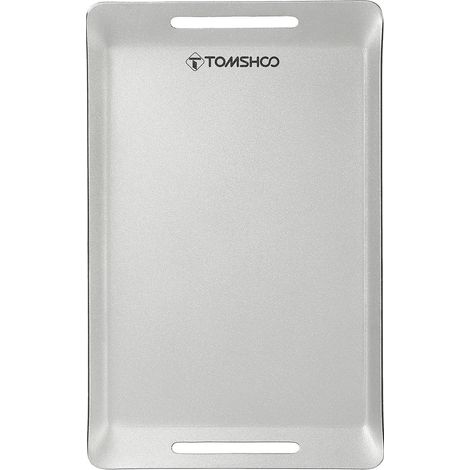 TOMSHOO Mini-Edelstahlpfanne für Grillabende im Freien, Schneidebrett für Camping