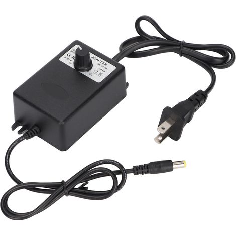 Bloc d'alimentation réglable 24W 2A charge rapide adaptateur secteur ordinateur 100-240V prise US régulation tension vitesse (1/5)