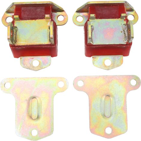 2-piece engine mount 3990914 3960768 replacement, galvanised steel with polyurethane, for Chevy LS1, LS2, LSX, LQ9, SBC, BBC (1/5)