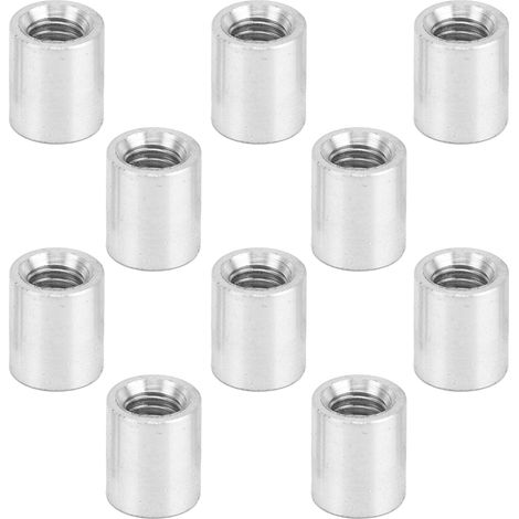Lot de 10 piliers de support ronds, série 3501, avec structure de coussinet de colonne et tige de support, M4 x 0,7 mm, longueur : environ 7 mm. (1/5)