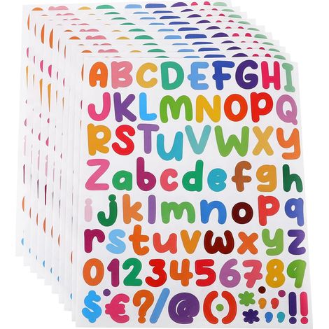 Vinyl Buchstaben Aufkleber und Zahlen Aufkleber in (1/5)