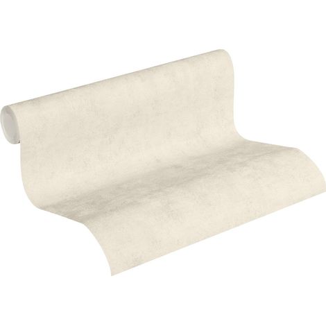 Papier peint en béton crème beige Papier peint pour salon et cuisine en effet béton moderne Papier peint uni discret (1/5)