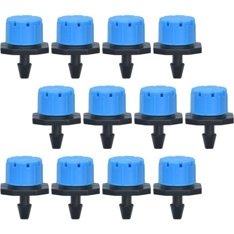 Boquilla de riego por microgoteo ajustable de 12 piezas para riego automático, adecuada para plantas en maceta, césped y jardines. (1/5)