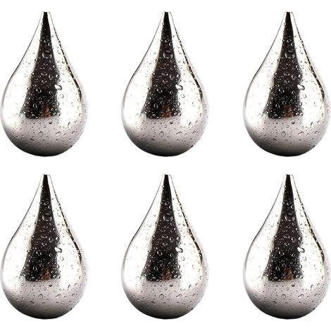 Lot de 6 blocs de glace métalliques réutilisables en forme