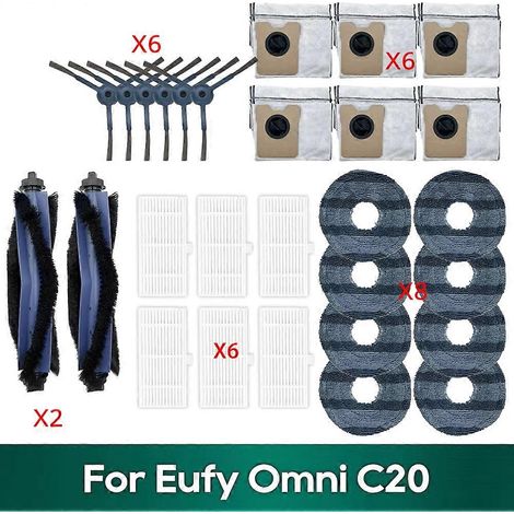 Pour Omni C20 Accessoires Sac à poussière HEPA Filtre Roller Side Brosse Serpillière Cloth pièce détachée (1/5)