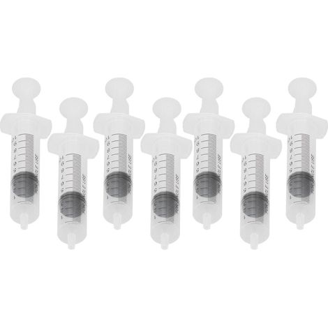 Lot de 7 seringues doseuses de parfum de 10 ml avec capuchon. Outil de dosage pour le remplissage de liquide. (1/5)