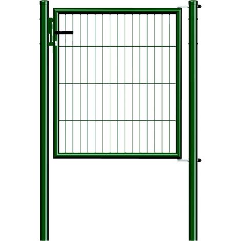 SG Einzeltor kunststbesch.grün H 1000 x B 1000 mm, m.Pfosten