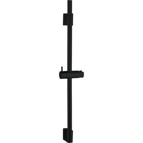 WENKO Duschstange Classic Schwarz 70 cm, 70 cm, Schwarz, Edelstahl rostfrei schwarz (1/5)