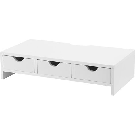 Soporte para monitor de MDF 12 x 51 x 25 cm blanco 030008225 (1/5)