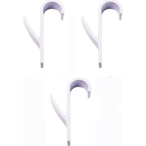Crochets radiateur ABS blanc 3pcs (1/5)