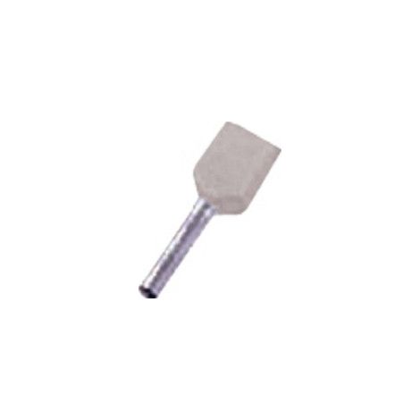 Intercable Tools Zwillingsaderendhülse 2x0, 75qmm grau ICIAE0758Z 100 Stk