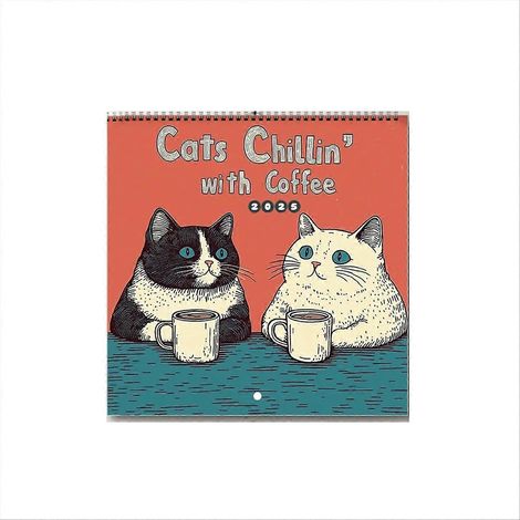 Calendrier des chats 2025 - Calendrier des chats et du café (1/5)