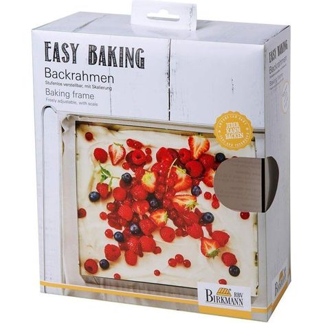 Cornice di cottura regolabile - BIRKMANN - EASY BAKING - Acciaio - 22 x 25 a 43 x 48 cm, H 7 cm