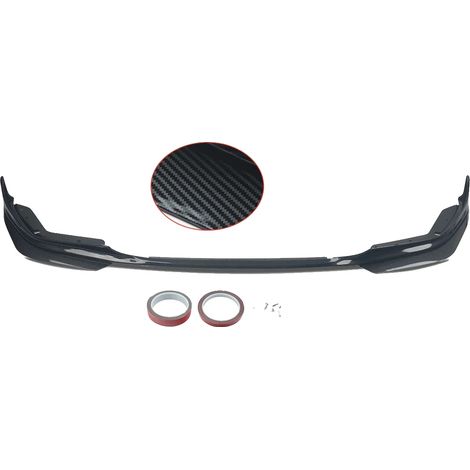 Spoiler avant, kit de carrosserie, plastique ABS durable, remplacement direct, Aspect Fibre de Carbone (1/2)