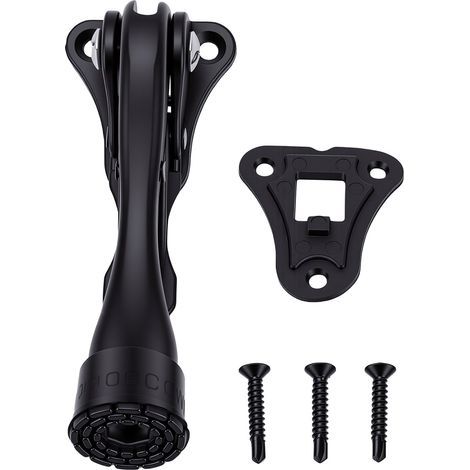 Butée de porte Kickdown Base en caoutchouc antidérapante mains libres Anti-collision butée à pied noir (1/5)