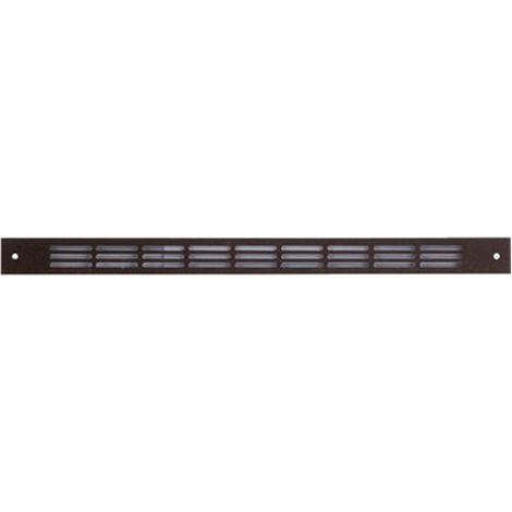 Grille plat interieur simple 375x20mm noir RENSON 10438