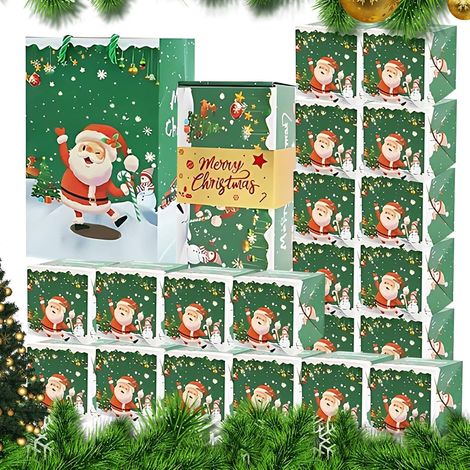 Boîtes rebondissantes – Boîte de Noël – Décoration de fête Fantastique avec Sac et étui pour célébration, Remise de diplôme, Vacances, Anniversaire, Amis, Pendaison de crémaillère (1/5)