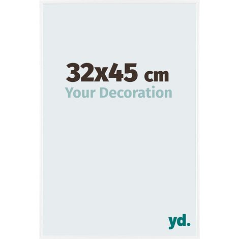 yd. - Cadre photo 32x45 - Blanc Brillant - Plastique - Evry