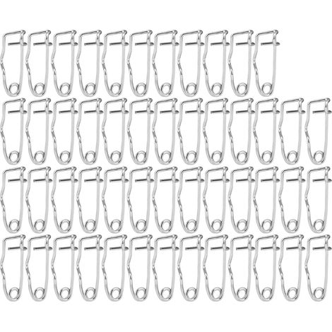 Lot de 50 épingles de sûreté métalliques, fermoirs à broche pour couture artisanale, 22mm