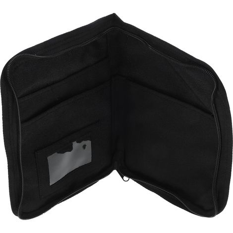 Boîte à - Organiseur manuel du propriétaire - Porte-documents de voiture - Pour cartes d'immatriculation et cartes d'assurance - Noir (1/5)