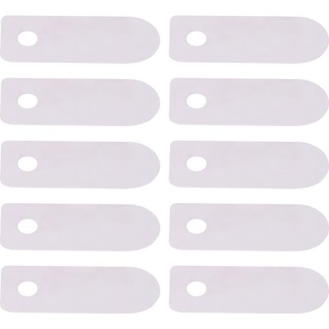 10 Pièces Plaque de Valve Silencieuse Sans Graisse pour Compresseur, Pièces de Rechange en Aluminium 13x33mm