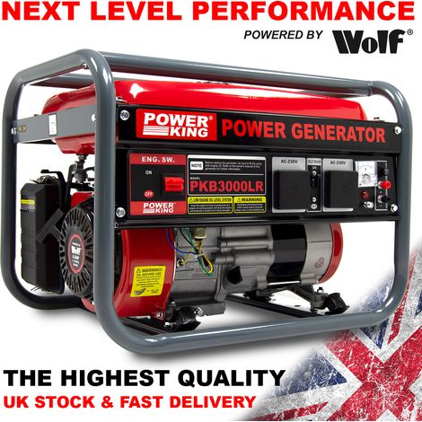 2200w Generator Petrol 4-Stroke 2.75KVA Recoil Start PowerKing (1/5)