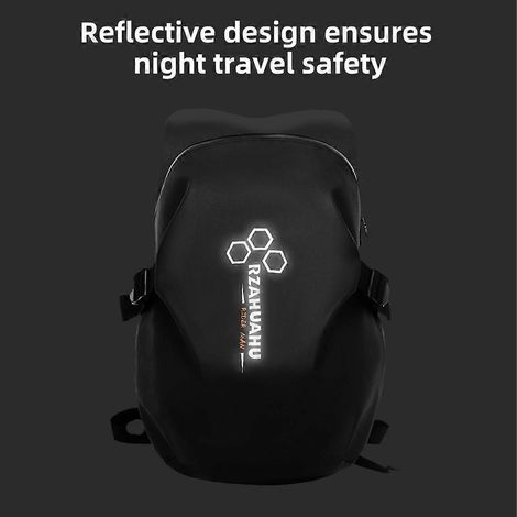 Reflektierender Motorradrucksack, wasserdichter Helmrucksack, großer Reiserucksack