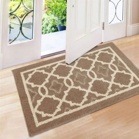 Tapis De Porte - 50 X 80 Cm - Fibre Polypropylène - Fond TPR Antidérapant - Lavable En Machine - Intérieur (1/5)