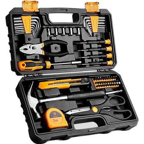 Juego de destornilladores, 62 piezas, kit de herramientas multifuncional para bricolaje y reparaciones, DKMT62 (1/2)