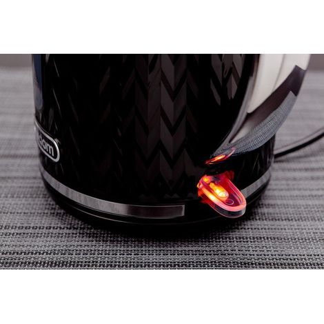 HERVIDOR INALÁMBRICO C260C 1,7 LITROS, 2000 WATTS, NEGRO, DISEÑO ORIGINAL, EXCELENTE ACABADO PLATEADO ES ELDOM C260C ELDOM (1/5)
