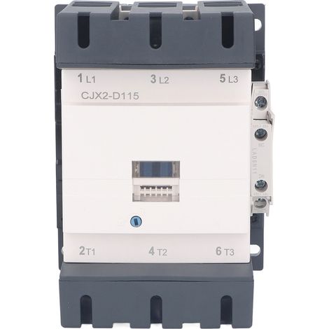 Contacteur AC lourd 1NO 1NC contacteur moteur triphasé AC220V 115A pour distribution électrique (1/5)