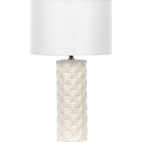 Tischlampe BALONNE Keramik Hellbeige