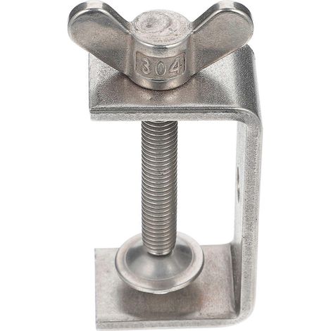 Serre-joint en C pratique pour le travail du bois, serre-joint en C de qualité supérieure en acier inoxydable, serre-joint en C robuste-6.7X3.8X3CM-Silver