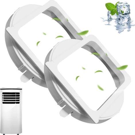 Air Conditioner Window Hose Adapter, 2Pcs Mobile Air Conditioner Exhaust End Cap, 150mm Extension Hose Connector for Air Conditioner MUMU (1/4)