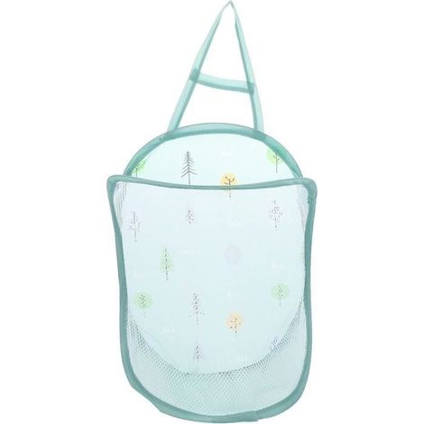 Panier de rangement - Organisateur de salle de bain - Bleu - 41x28x17.5 cm - Nylon - Design contemporain (1/4)
