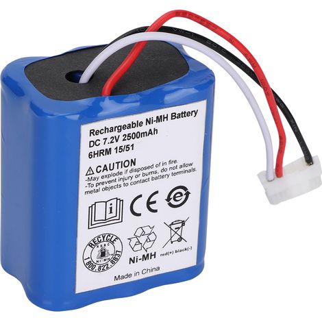Batterie rechargeable Ni-MH 7,2 V 2,5 Ah 2500 mAh pour iRobot Roomba Braava 380 380T - Haute qualité (1/5)
