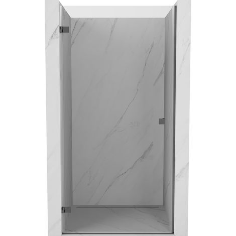 Mexen Lunar-B porte de douche pivotante gauche 50 cm, transparent, gun metal - 832-050-000-95-00-L (1/5)
