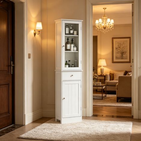 Moderne Lagerschrank,Badezimmerschrank,Hoher Lagerschrank (1/5)