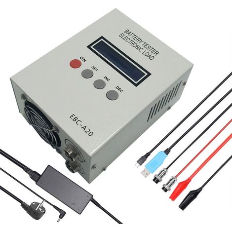 Testeur batterie EBC-A20 – charge 5A/décharge 20A, logiciel inclus, plomb-acide/lithium, UE. (1/5)