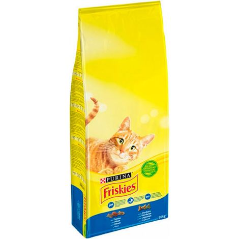 Pienso PURINA FRISKIES ATUN&VERDURAS para gatos - 20Kg