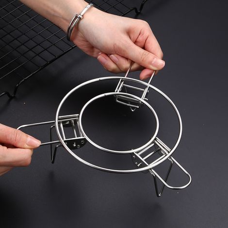 Panier vapeur en acier inoxydable, multifonctionnel, pliable, étanche et à isolation thermique (1/5)