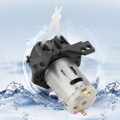Dosierpumpen-DIY-Peristaltikschlauchkopf für Aquarienlabor-Chemieanalyse (schwarz, 12 V, 1 x 3) (1/5)