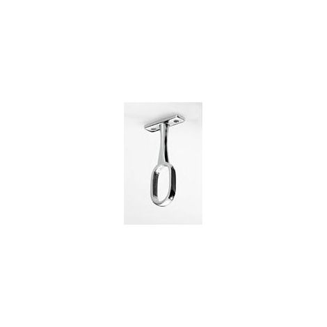 Hettich Schrankrohrmittelträger für ovale Rohre Ø 25 / 30 mm, verchromt Möbelbeschlag