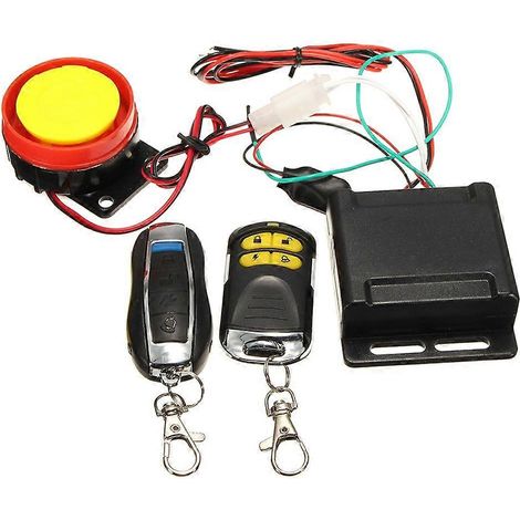 Sistema de alarma de seguridad antirrobo universal para motocicletas y scooters con control remoto y alarma sonora. Accesorios Altavoces. (1/5)