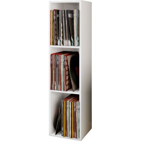 Wood Records LP Shelf Platto 3x 107x34x30 - VCM