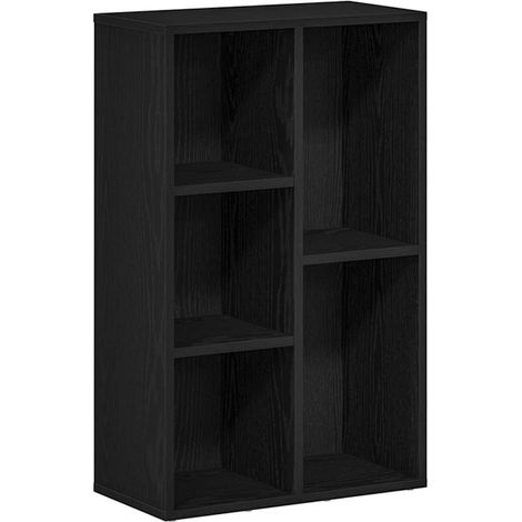 Maison Exclusive - Bücherregal Schwarz Eichen-Optik 50x25x80 cm H