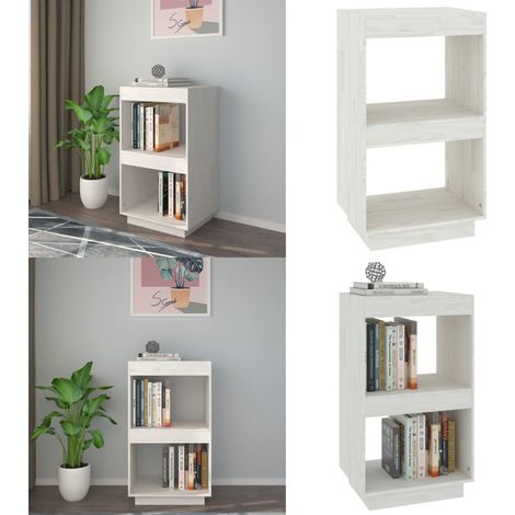 Bücherregal Weiß 40x35x71 cm Massivholz Kiefer - Bücherregal - Holzmöbel - Regal Weiß - Wohnraumgestaltung - Massivholzmöbel - Home & Living