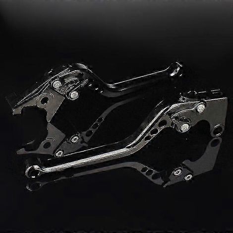 Leviers de frein et d'embrayage 3D pour moto CBR900RR (1993-1999) - Accessoires inclus (levier de frein long noir). (1/5)